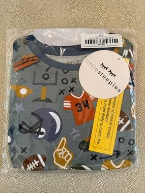 Little Sleepies touchdown time two piece pajama set 3t